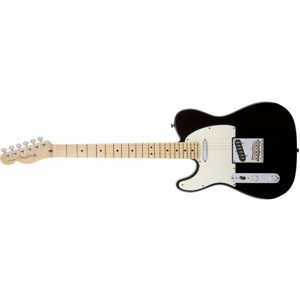 fender electric guitars fender american standard telecaster left-handed, maple fingerboard, black electric guitar