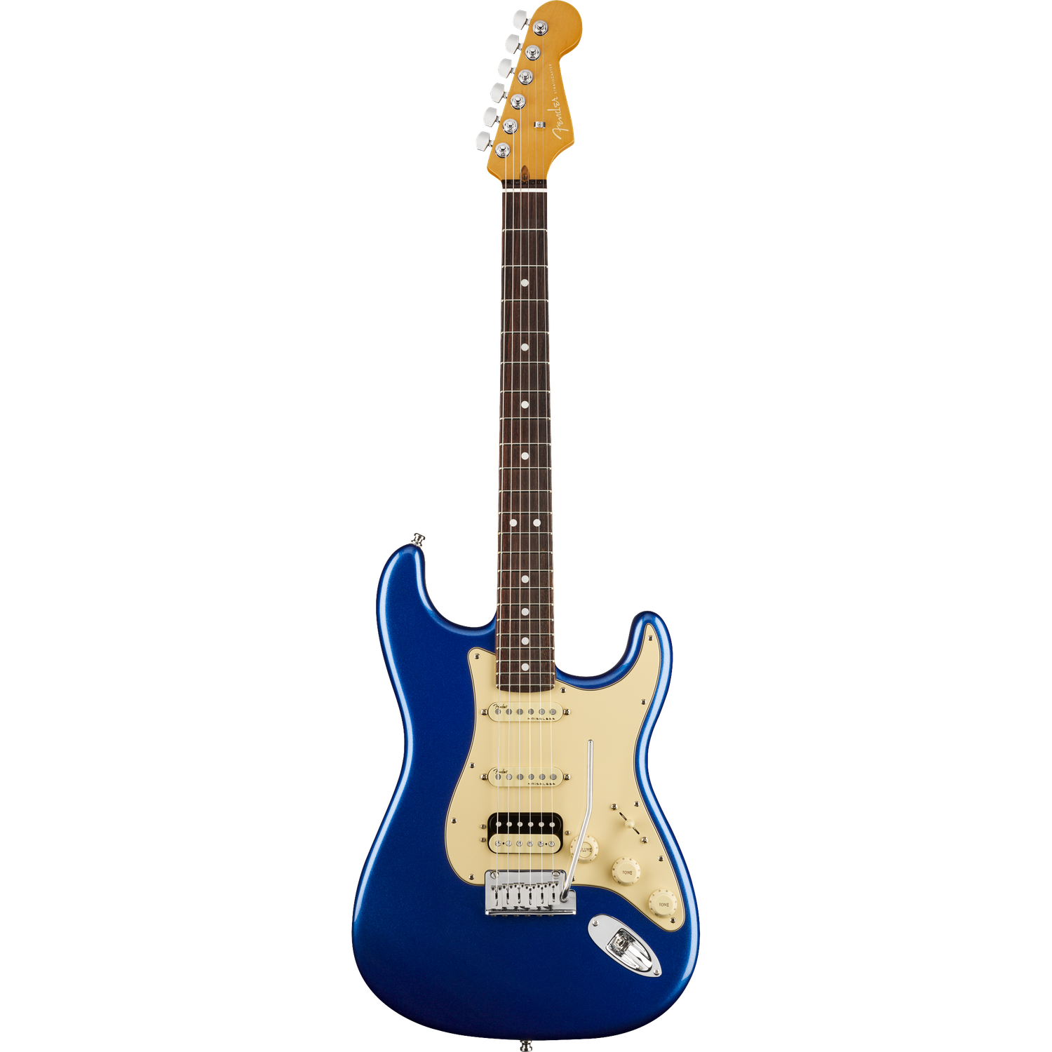 Fender Electric Guitars Fender American Ultra Stratocaster HSS Rosewood Electric Guitar - Cobra Blue