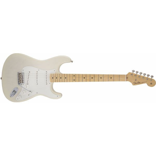 fender electric guitars fender american vintage '56 stratocaster electric guitar, maple fingerboard, aged white blonde