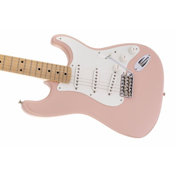 fender electric guitars fender american vintage '56 stratocaster electric guitar, maple fingerboard, shell pink