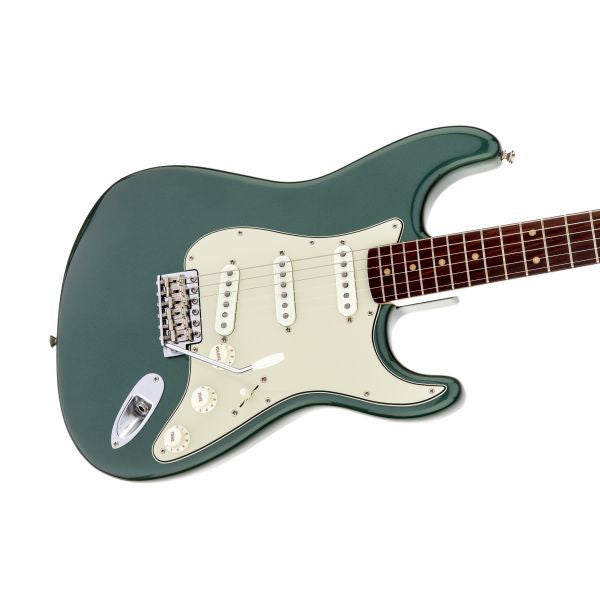 fender electric guitars fender american vintage '59 stratocaster electric guitar, slab rosewood fingerboard, sherwood green metallic