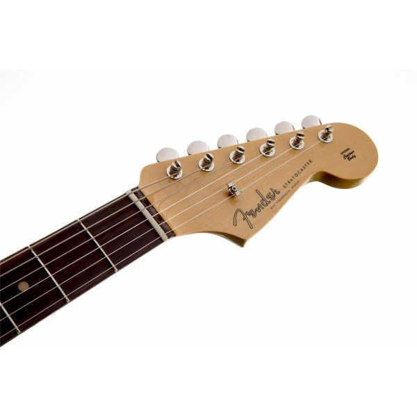 fender electric guitars fender american vintage '59 stratocaster electric guitar, slab rosewood fingerboard, sherwood green metallic