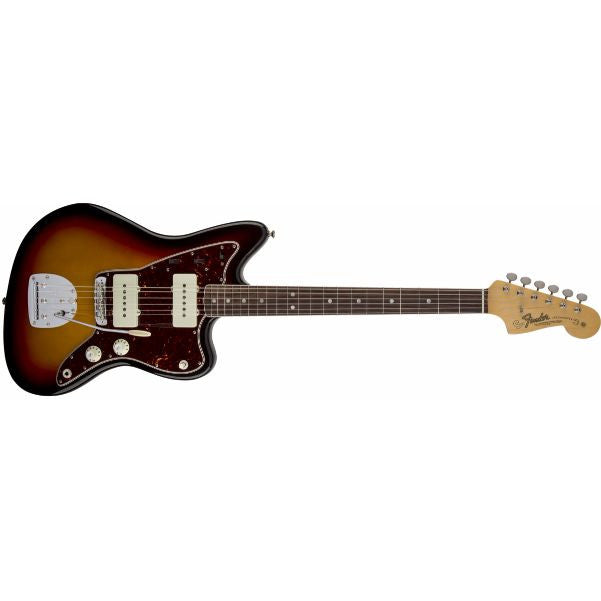fender electric guitars fender american vintage '65 jazzmaster electric guitar, round-lam rosewood fingerboard, 3-color sunburst