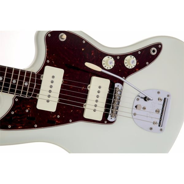 fender electric guitars fender american vintage '65 jazzmaster electric guitar, round-lam rosewood fingerboard, olympic white