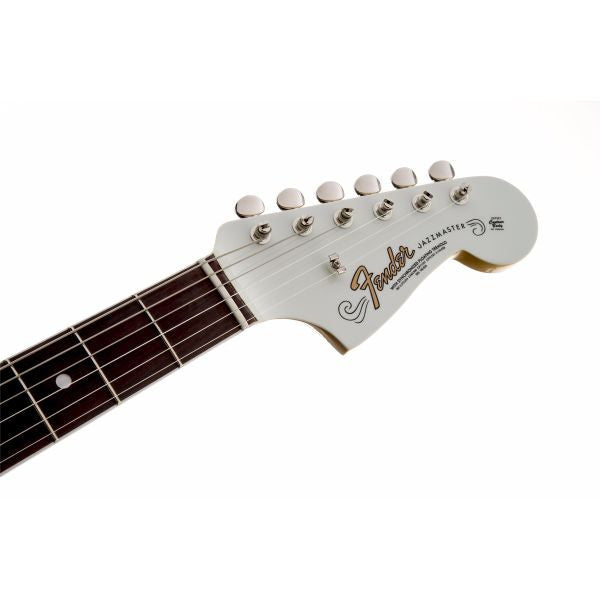 fender electric guitars fender american vintage '65 jazzmaster electric guitar, round-lam rosewood fingerboard, olympic white