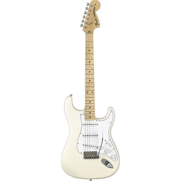 fender electric guitars fender classic series '70s stratocaster, maple fretboard - olympic white