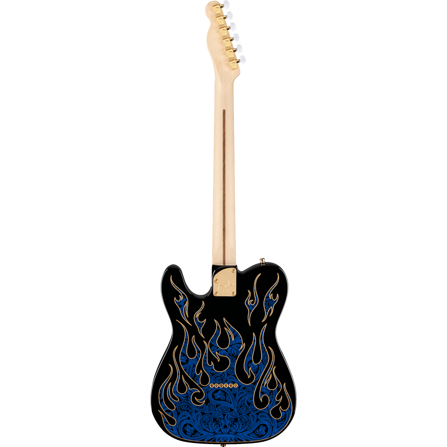 Fender Electric Guitars Fender James Burton Telecaster Electric Guitar, Maple Fingerboard, Blue Paisley Flames