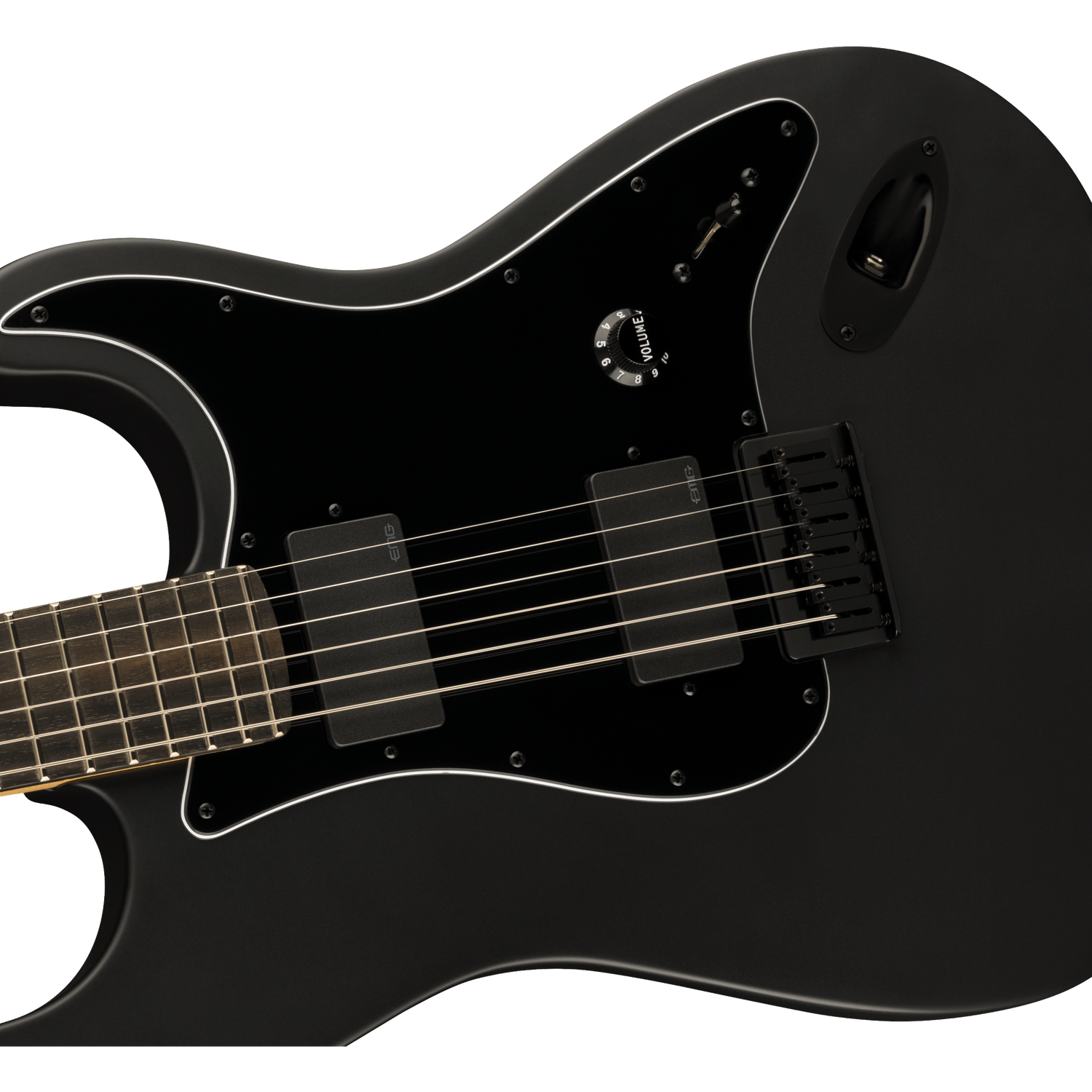 Fender Electric Guitars Fender Jim Root Stratocaster Electric Guitar, Ebony Fingerboard, Flat Black