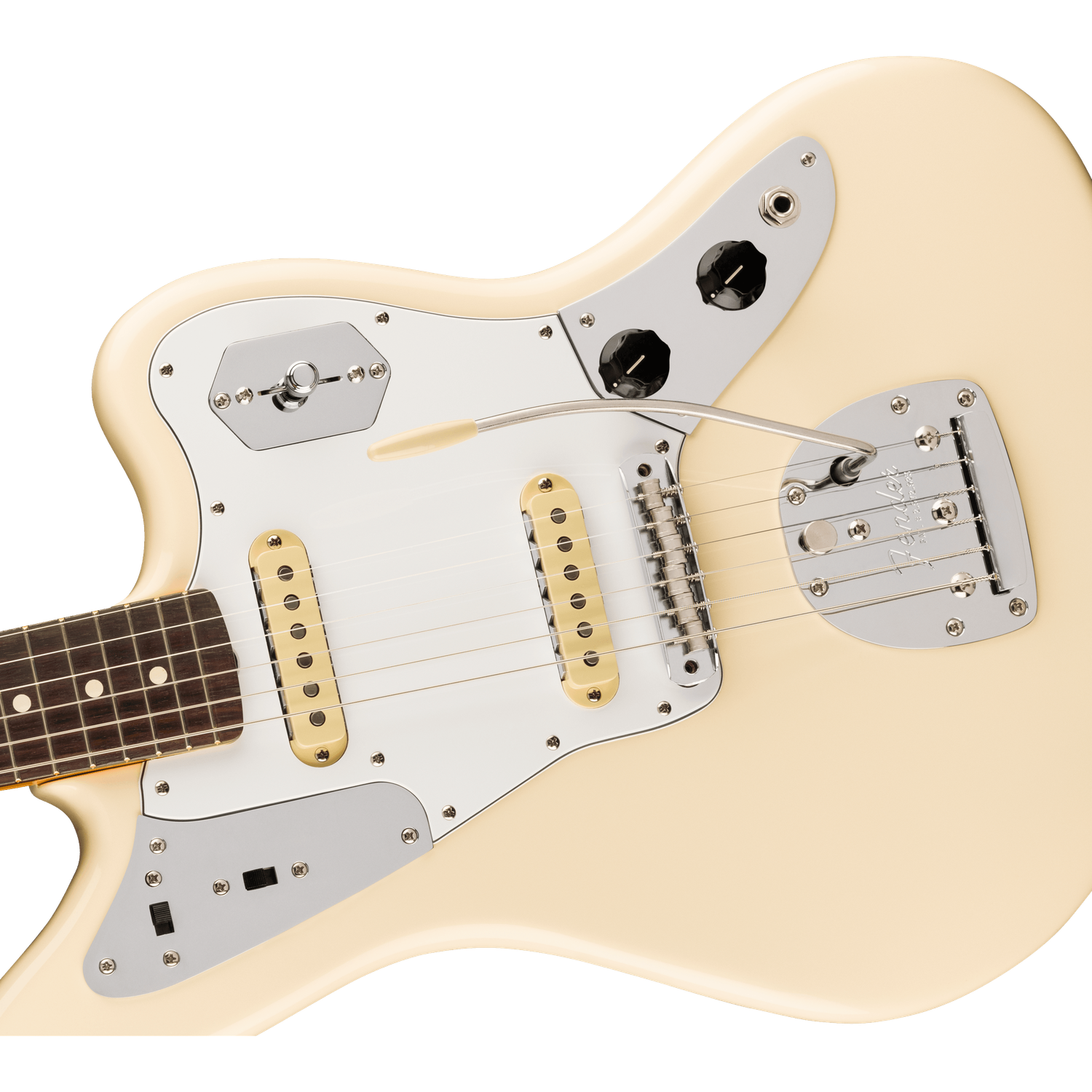 Fender Electric Guitars Fender Johnny Marr Jaguar Electric Guitar, Rosewood Fingerboard, Olympic White