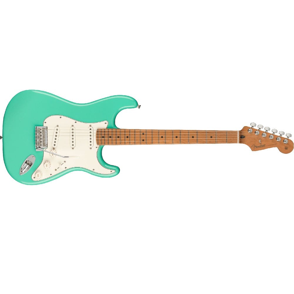fender electric guitars fender limited edition player stratocaster 6 string electric guitar #color_sea-foam-green,fingerboard_roasted-maple