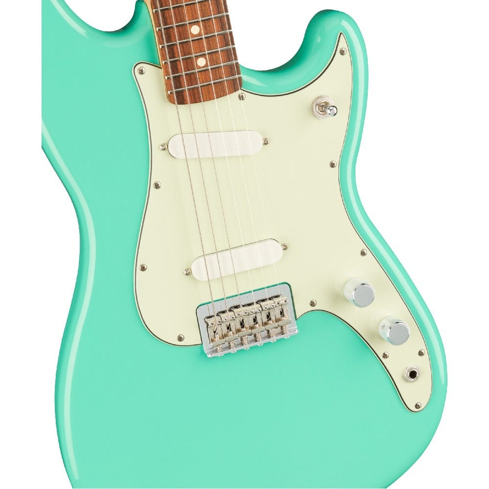 fender electric guitars fender player duo sonic 6 strings electric guitar #color_seafoam-green,fretboard_pau-ferro