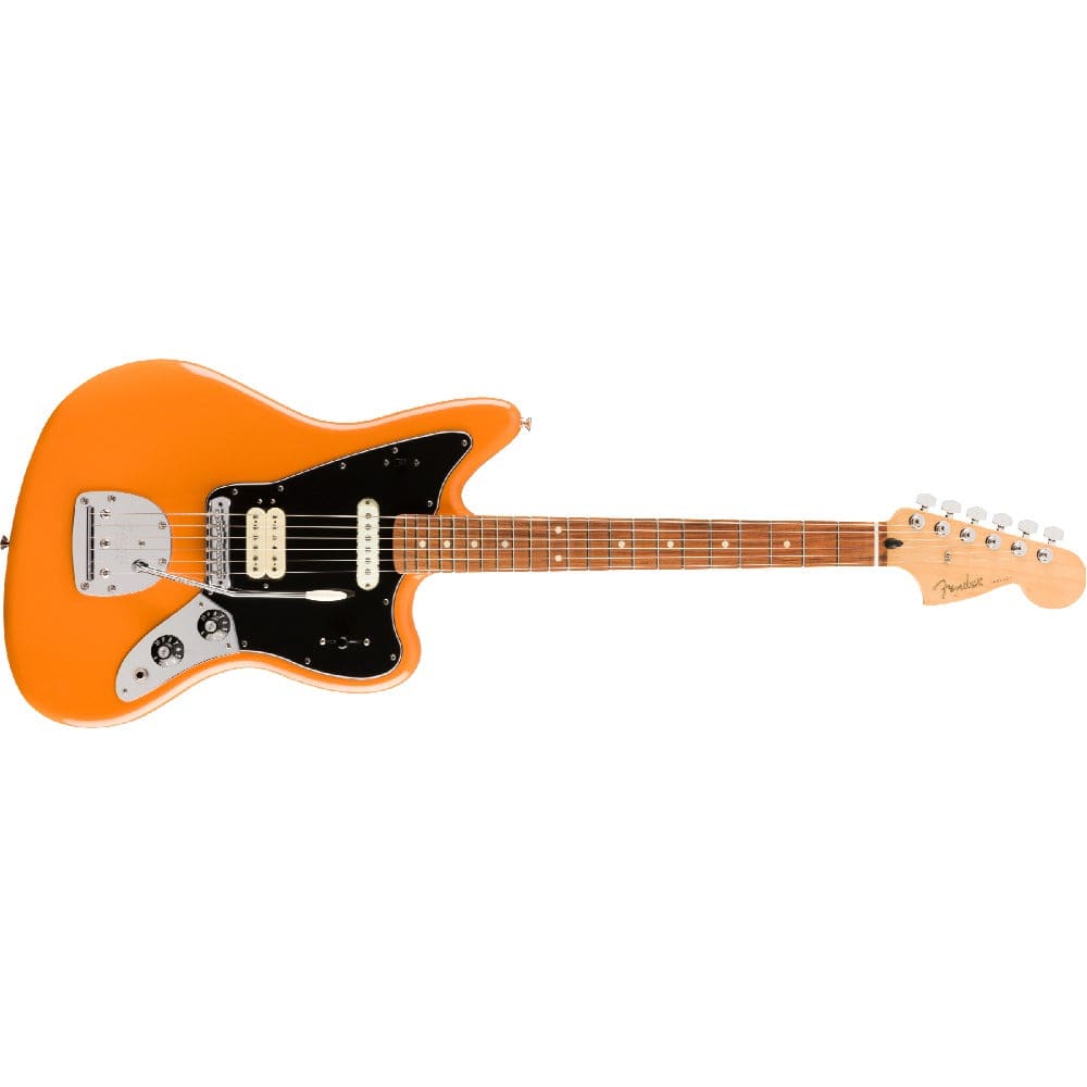 fender electric guitars fender player jaguar 6 string electric guitar #color_capri-orange