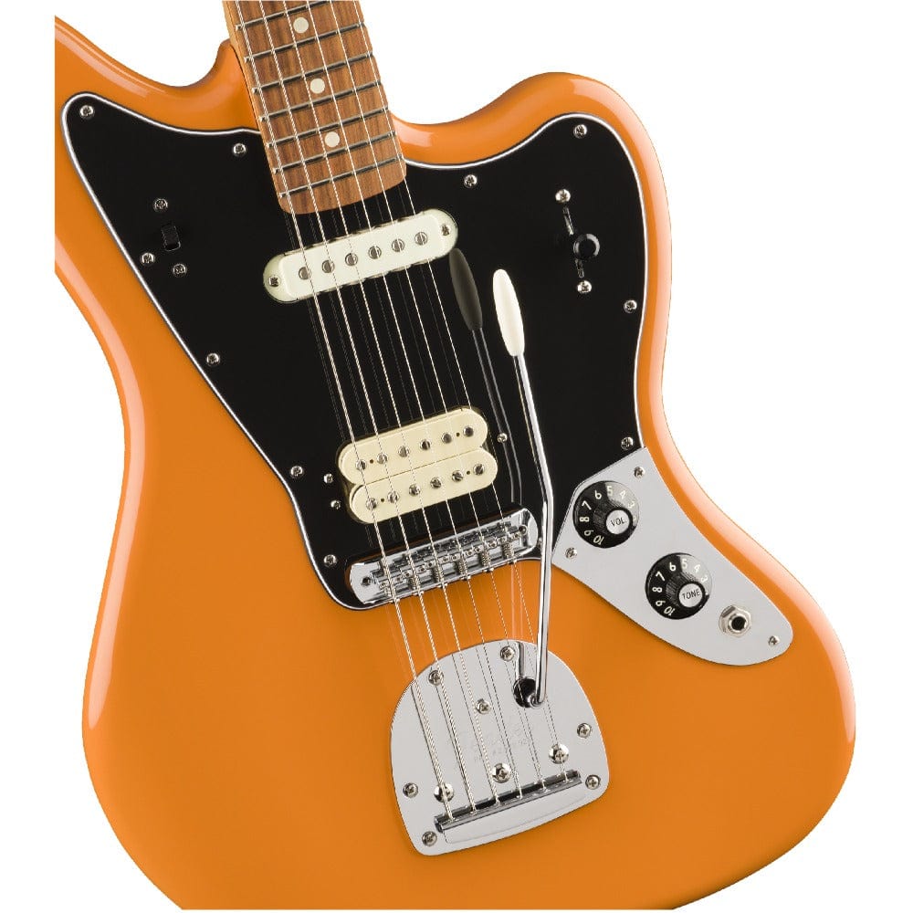 fender electric guitars fender player jaguar 6 string electric guitar #color_capri-orange