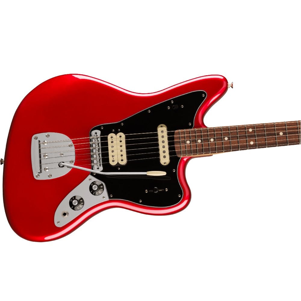 fender electric guitars fender player jaguar 6 string electric guitar #color_candy-apple-red