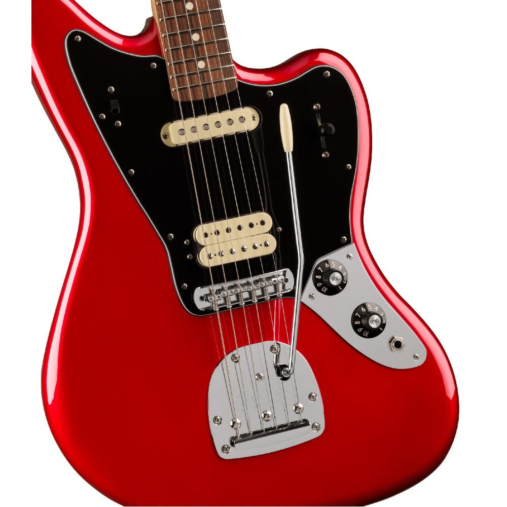 fender electric guitars fender player jaguar 6 string electric guitar #color_candy-apple-red