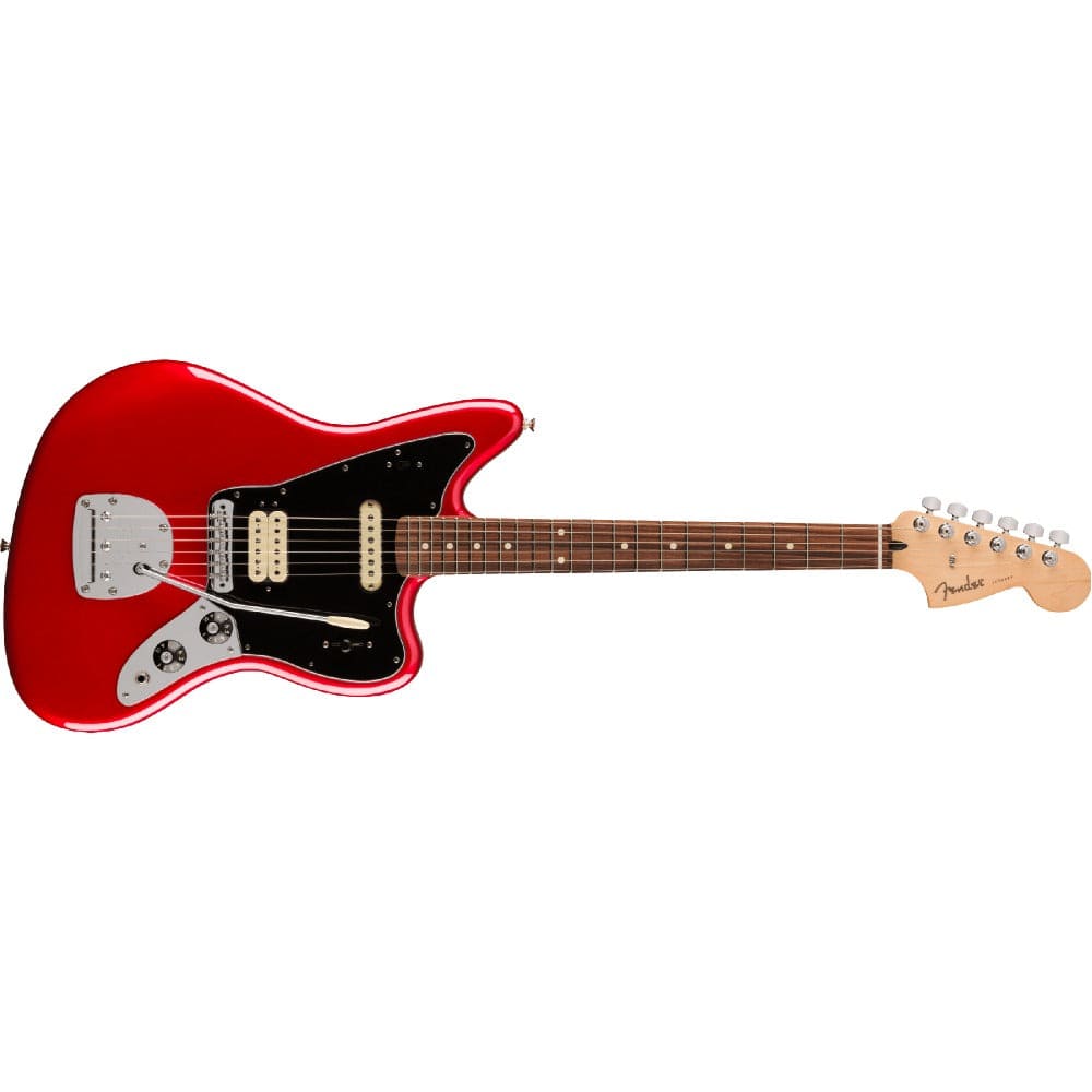 fender electric guitars fender player jaguar 6 string electric guitar #color_candy-apple-red