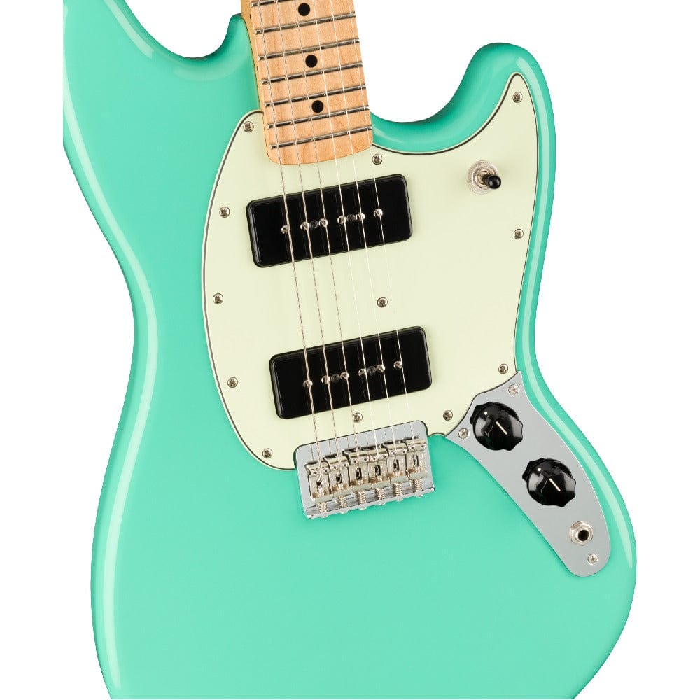 fender electric guitars fender player mustang 90 6-string electric guitar #color_sea-foam-green,fretboard_maple