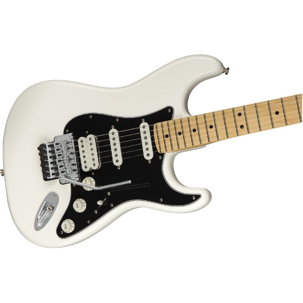 fender electric guitars fender player stratocaster floyd rose hss electric guitar #color_polar-white,fretboard_maple