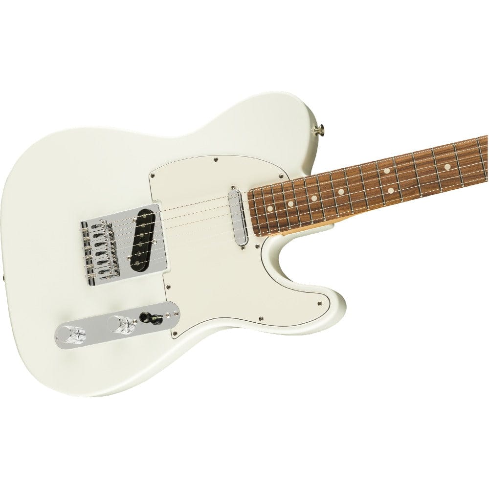 fender electric guitars fender player telecaster 6 string electric guitar #color_polar-white,fretboard_pau-ferro