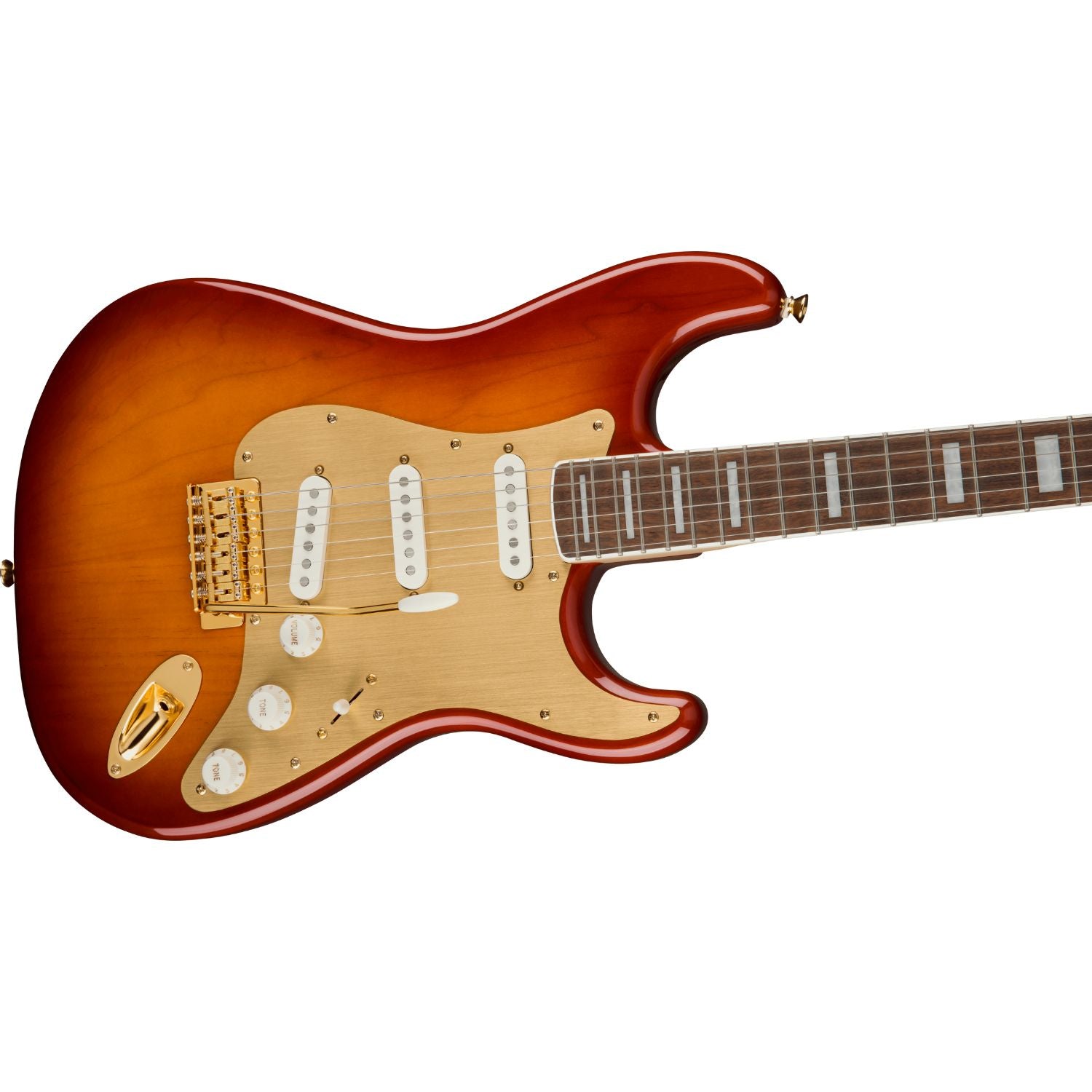 Fender Electric Guitars Fender Squier 40th Anniversary Stratocaster Gold Edition Electric Guitar