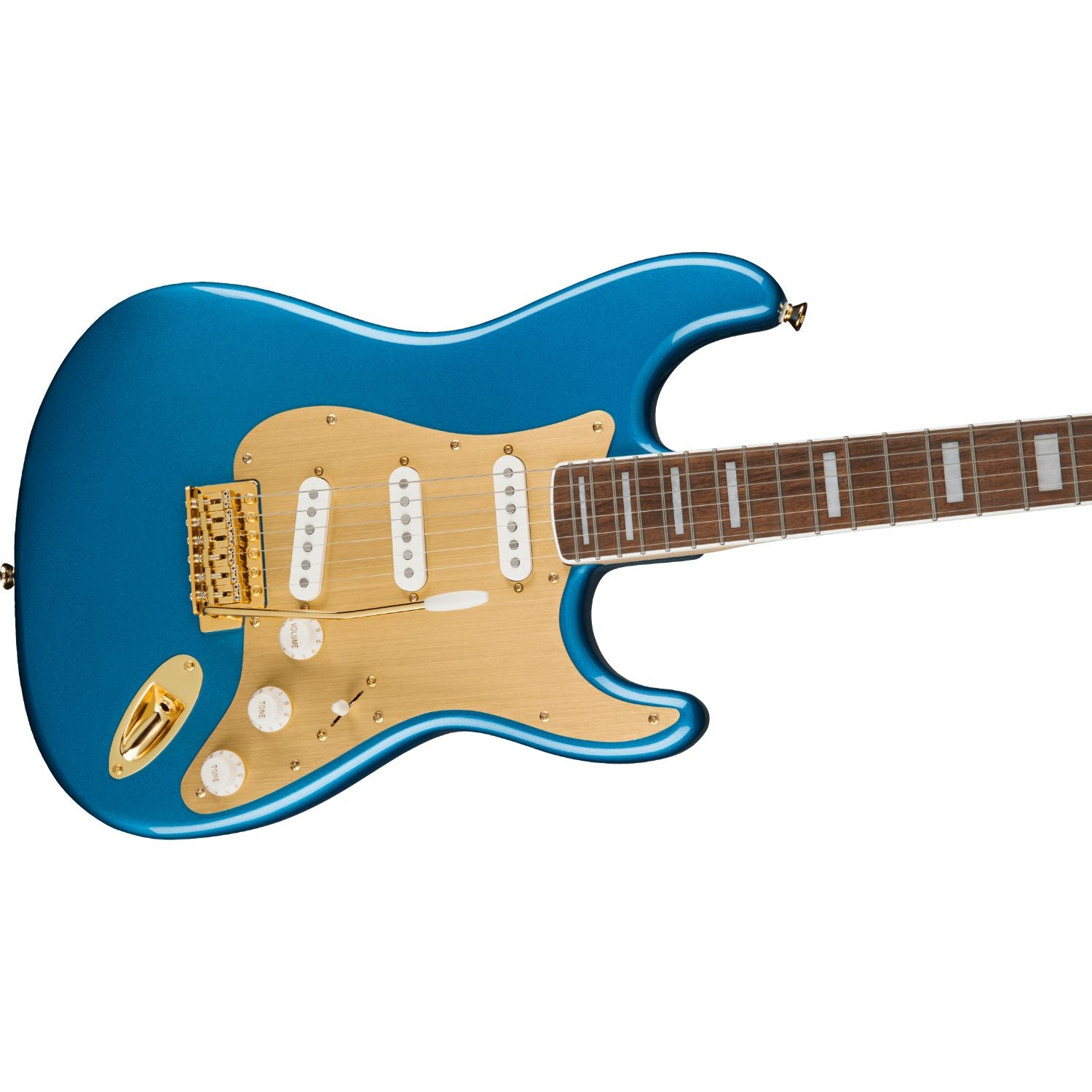 Fender Electric Guitars Fender Squier 40th Anniversary Stratocaster Gold Edition Electric Guitar