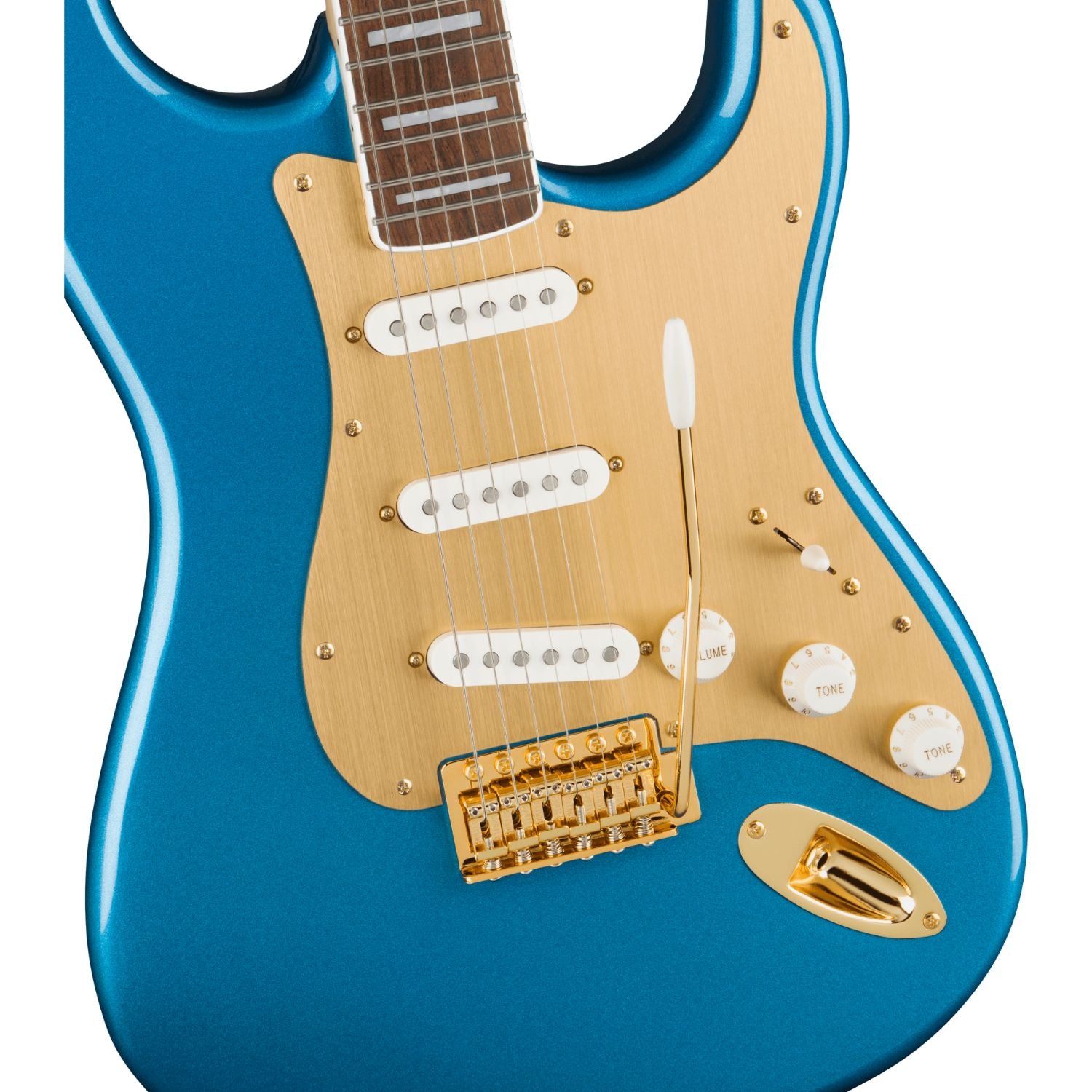Fender Electric Guitars Fender Squier 40th Anniversary Stratocaster Gold Edition Electric Guitar