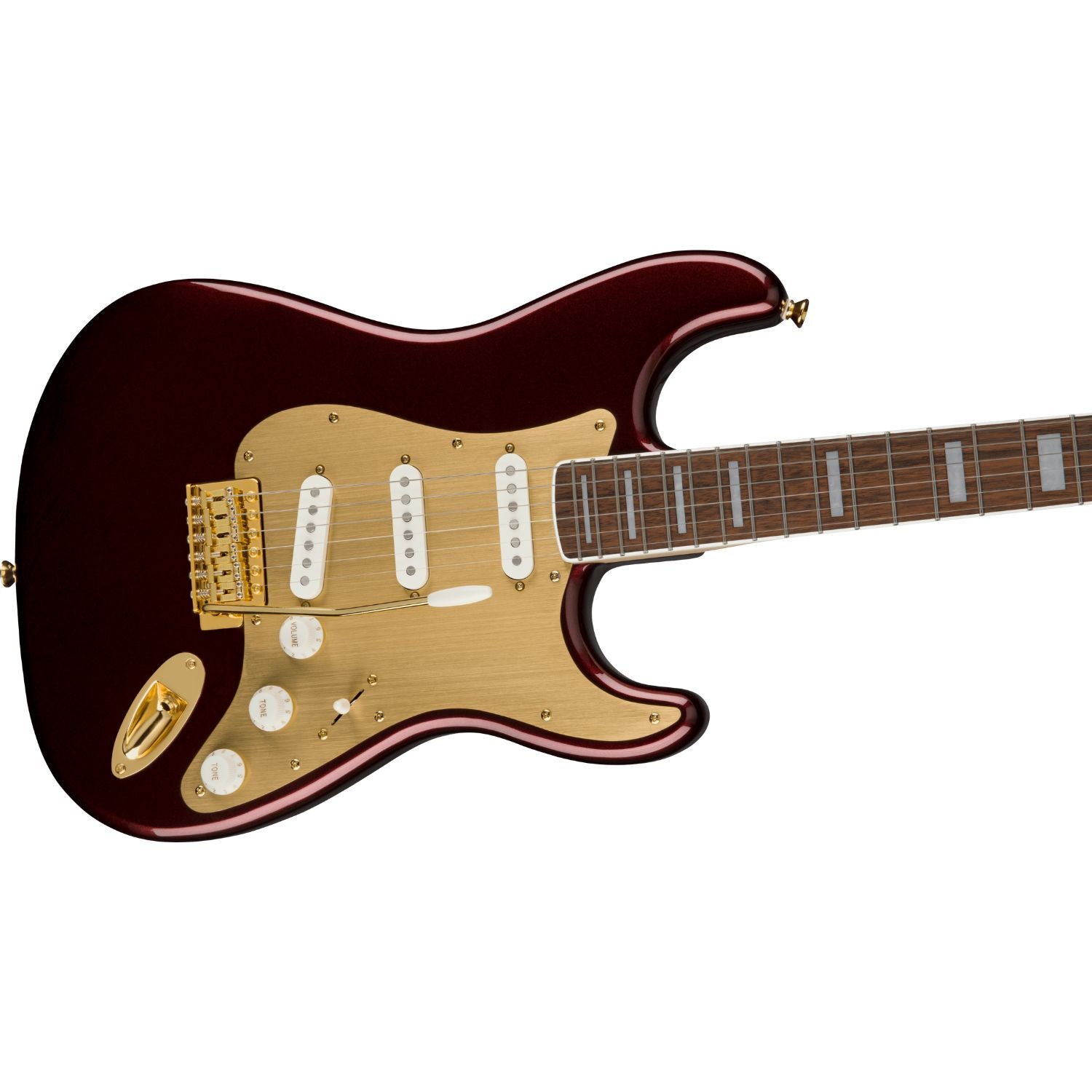Fender Electric Guitars Fender Squier 40th Anniversary Stratocaster Gold Edition Electric Guitar