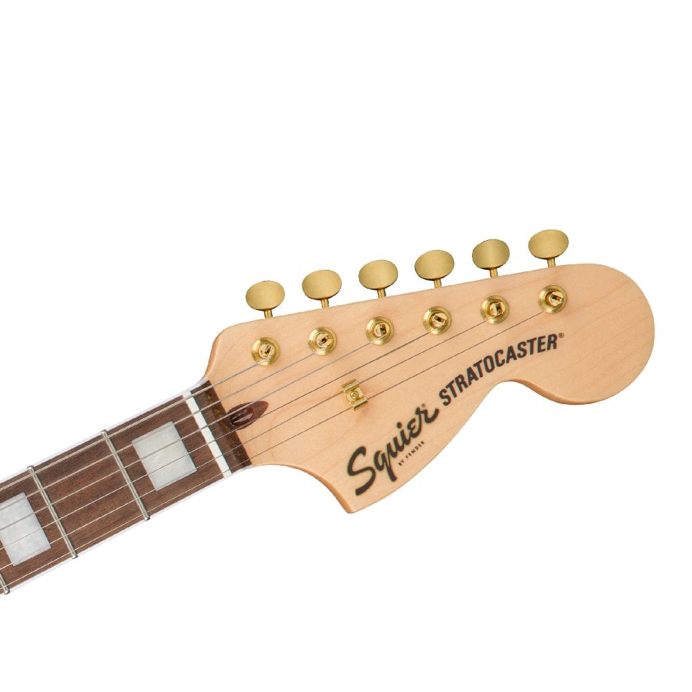 fender electric guitars fender squier 40th anniversary stratocaster gold edition electric guitar