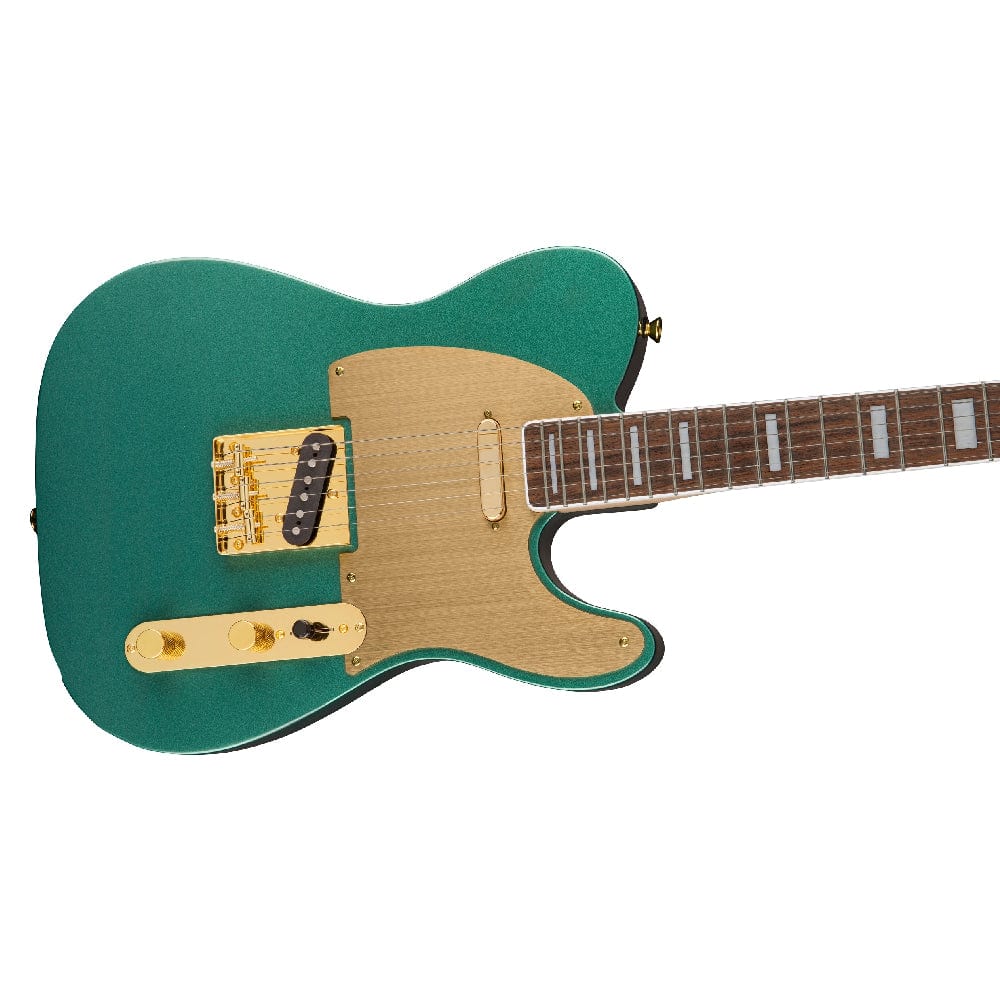 fender electric guitars fender squier 40th anniversary telecaster gold edition electric guitar #color_sherwood-green,fretboard_indian-laurel