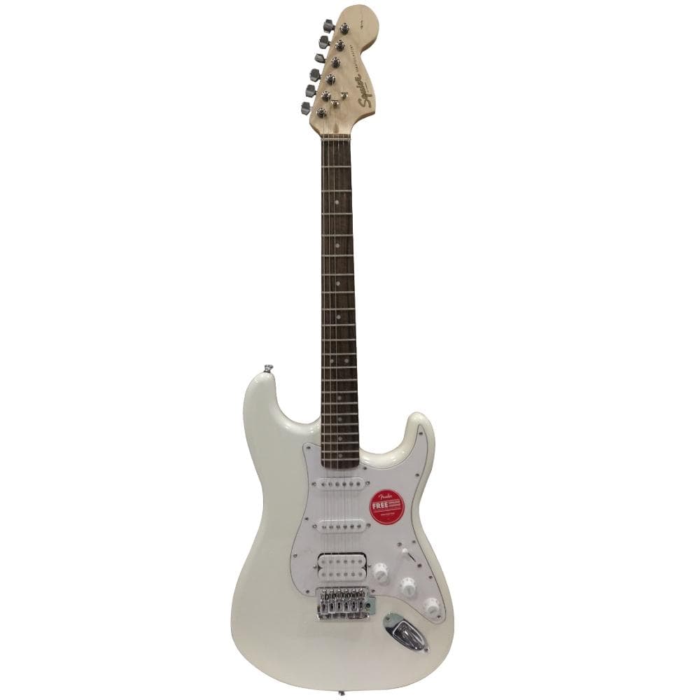 fender electric guitars fender squier affinity series stratocaster hss electric guitar - olympic white