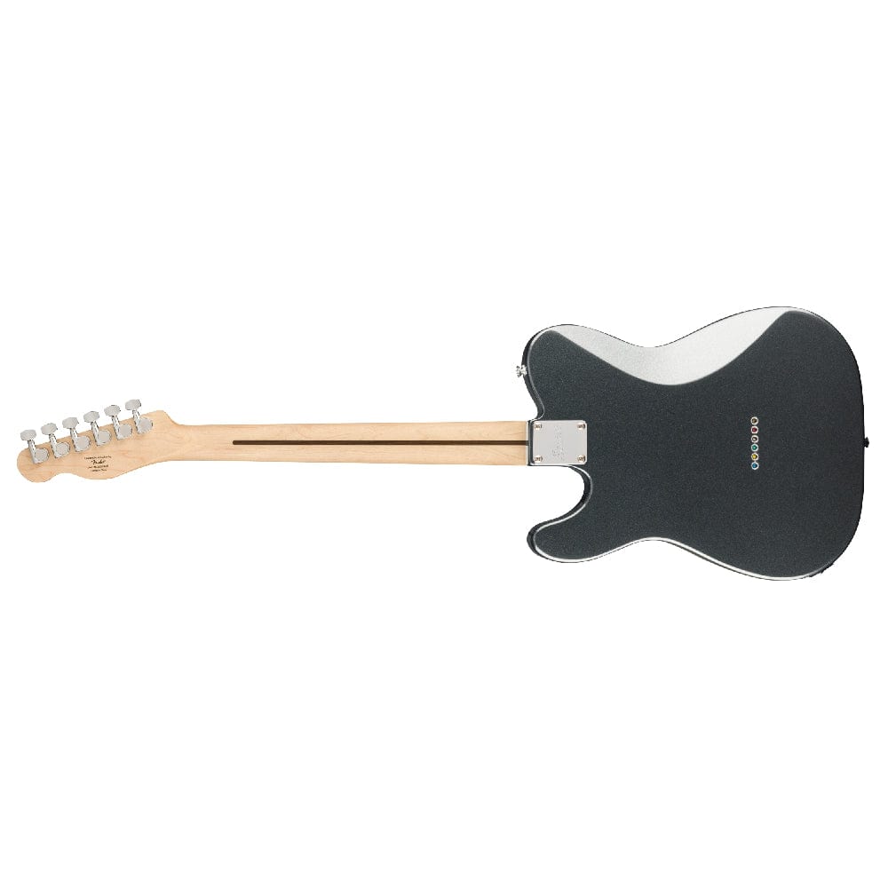 fender electric guitars fender squier affinity series telecaster deluxe 6 string electric guitar #color_charcoal-frost-metallic,fretboard_indian-laurel