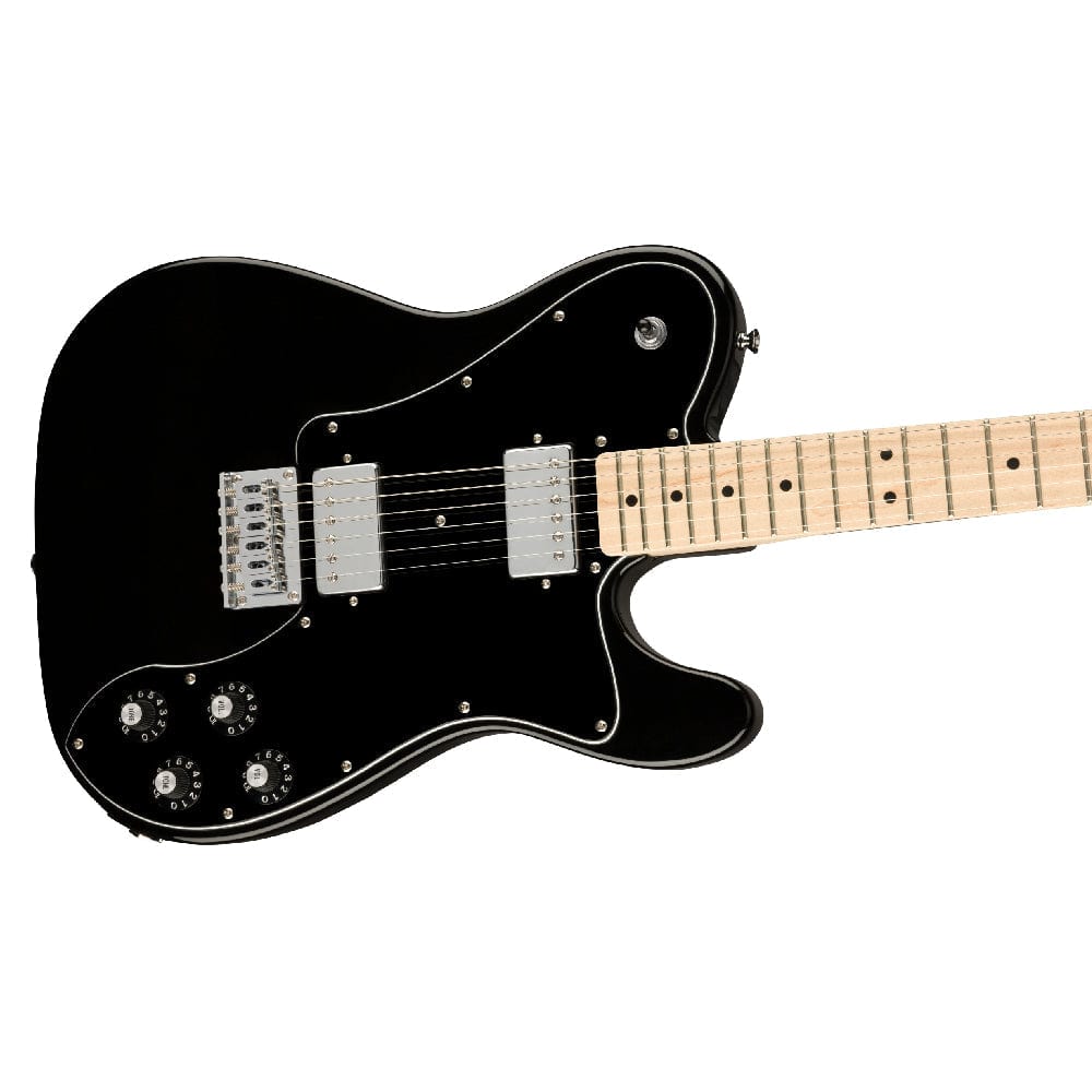 fender electric guitars fender squier affinity series telecaster deluxe 6 string electric guitar #color_black,fretboard_maple