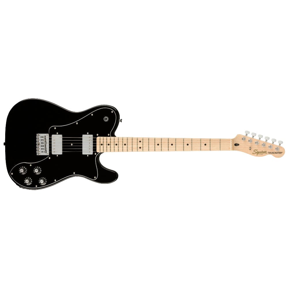 fender electric guitars fender squier affinity series telecaster deluxe 6 string electric guitar #color_black,fretboard_maple