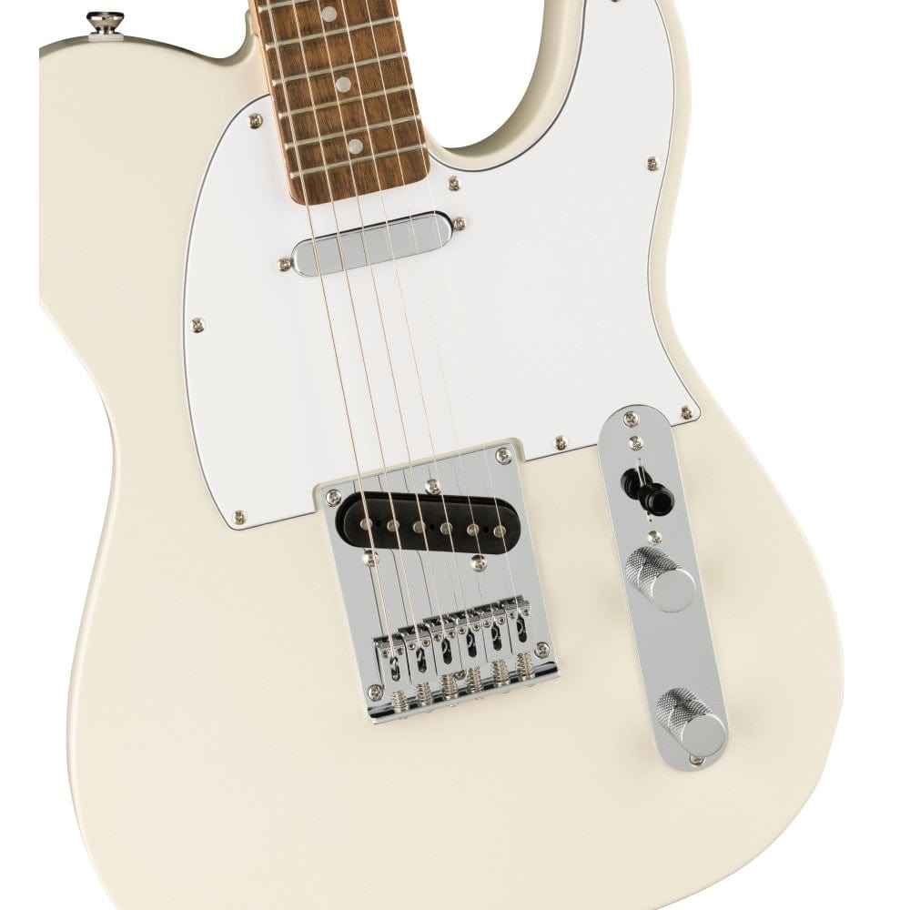 fender electric guitars fender squier affinity series telecaster electric guitar #color_olympic-white,fretboard_indian-laurel