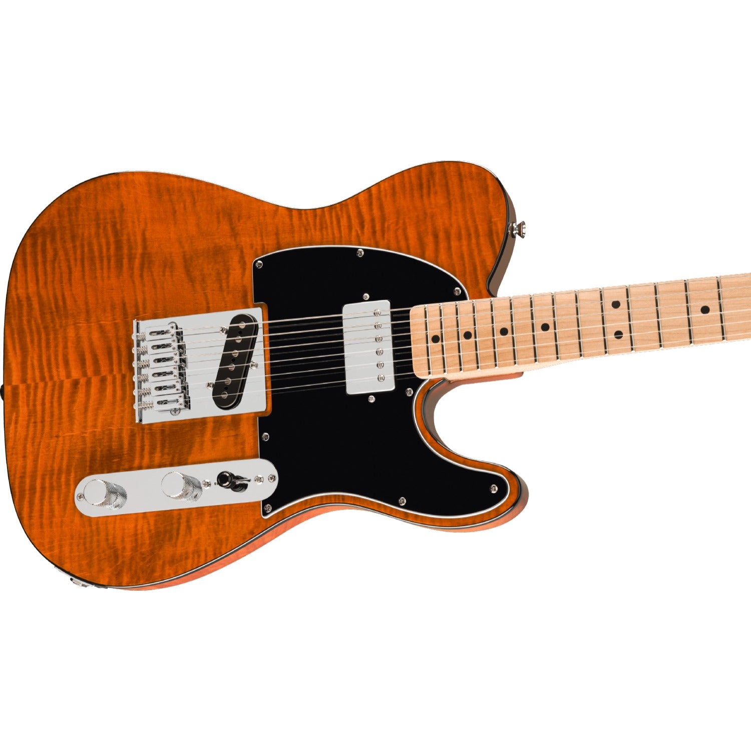 Fender Electric Guitars Fender Squier Affinity Telecaster FMT SH 6 String Electric Guitar#color_mocha