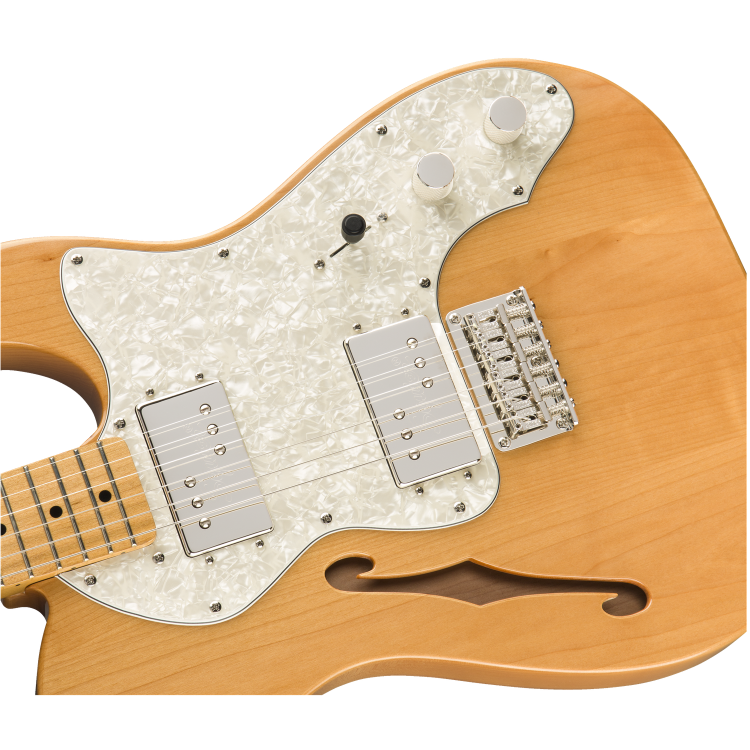 Fender Electric Guitars Fender Squier Classic Vibe 70s Telecaster Thinline Electric Guitar#color_natural