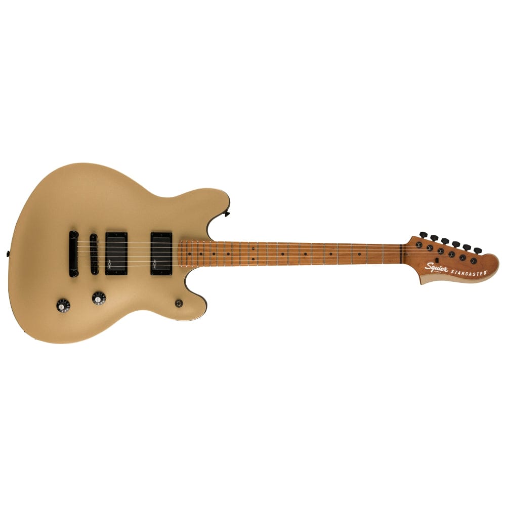 fender electric guitars fender squier contemporary active starcaster 6 string electric guitar #color_shoreline-gold