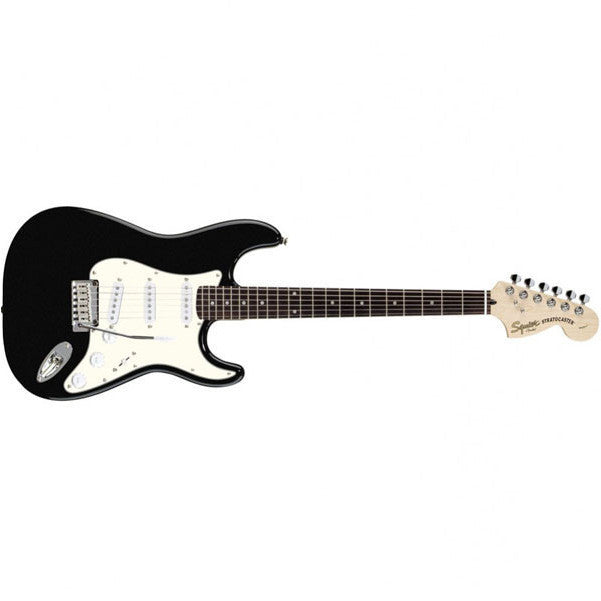 fender electric guitars fender squier standard stratocaster rosewood black metallic