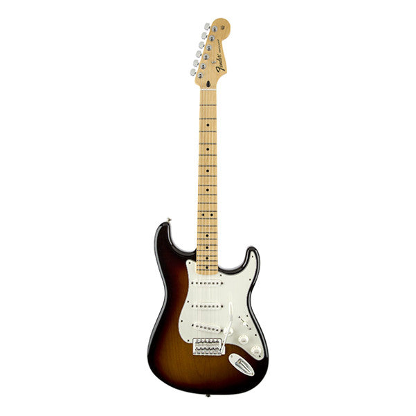 fender electric guitars fender standard stratocaster electric guitar - brown sunburst