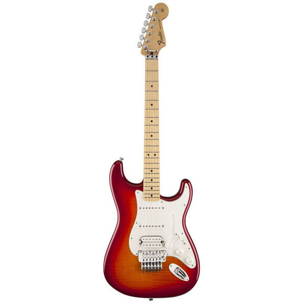 fender electric guitars fender standard stratocaster plus top with locking trem - cherry burst