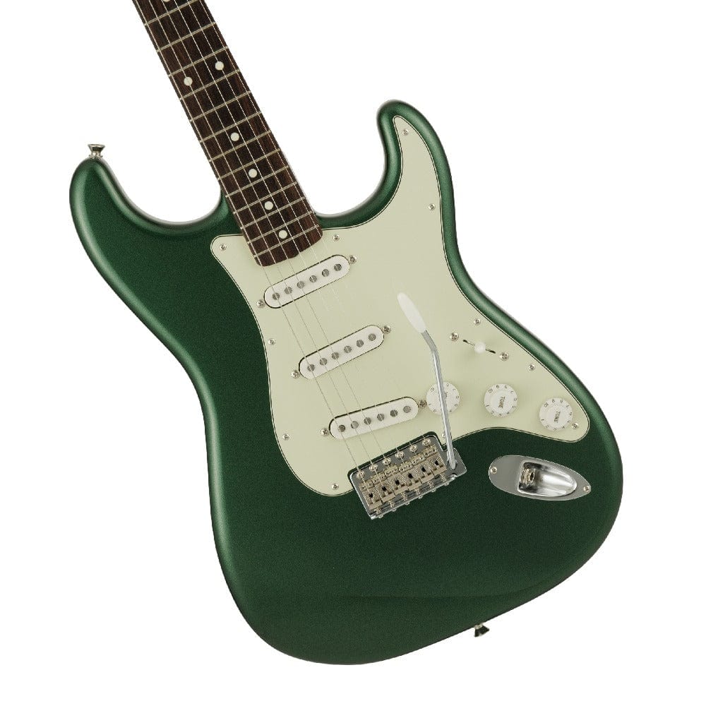 fender electric guitars fender traditional '60s stratocaster 6 string electric guitar #color_aged-sherwood-green-metallic