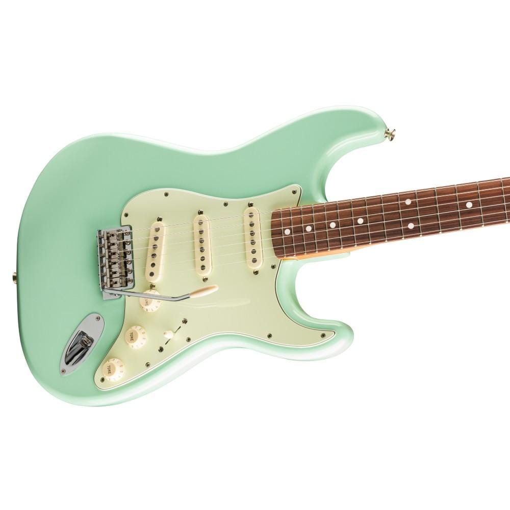 fender electric guitars fender vintera 60s stratocaster electric guitar - surf green