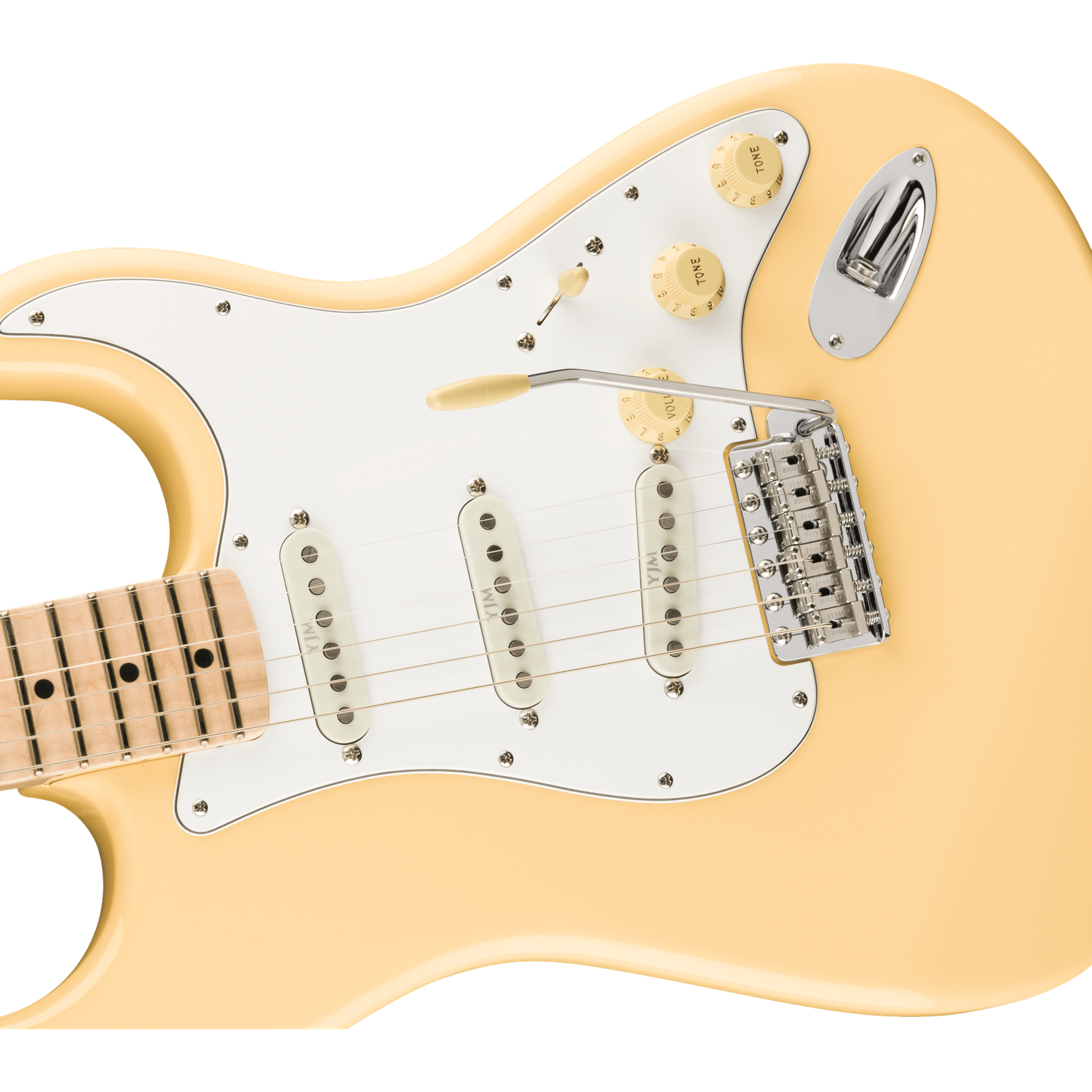 Fender Electric Guitars Fender Yngwie Malmsteen Stratocaster Electric Guitar, Scalloped Maple Fingerboard, Vintage White
