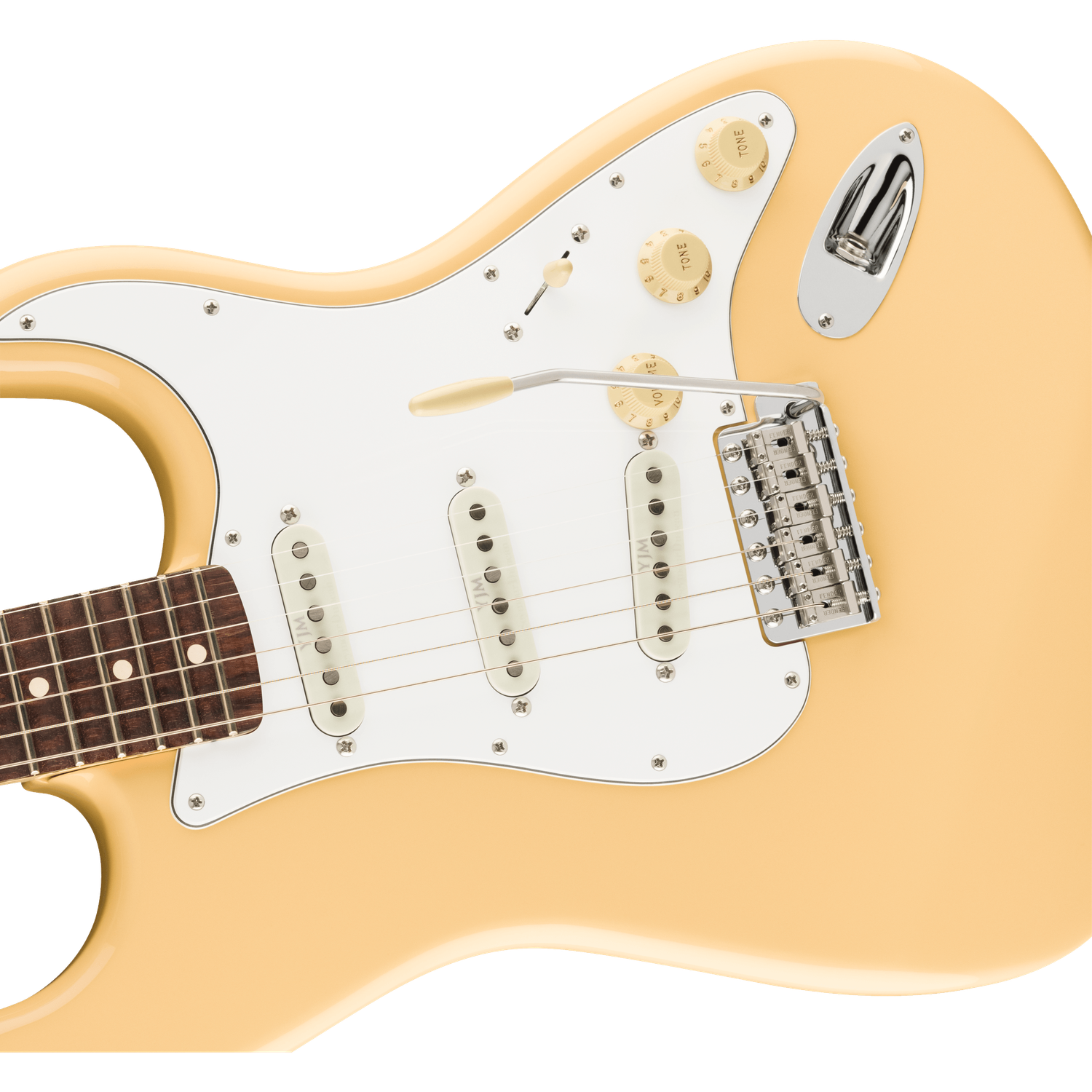Fender Electric Guitars Fender Yngwie Malmsteen Stratocaster Electric Guitar, Scalloped Rosewood Fingerboard, Vintage White