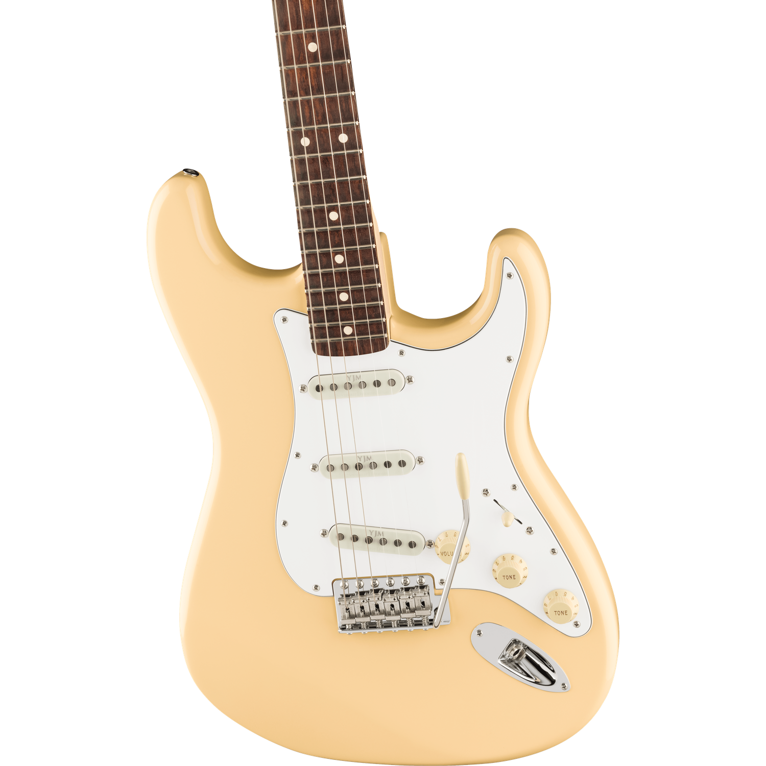 Fender Electric Guitars Fender Yngwie Malmsteen Stratocaster Electric Guitar, Scalloped Rosewood Fingerboard, Vintage White