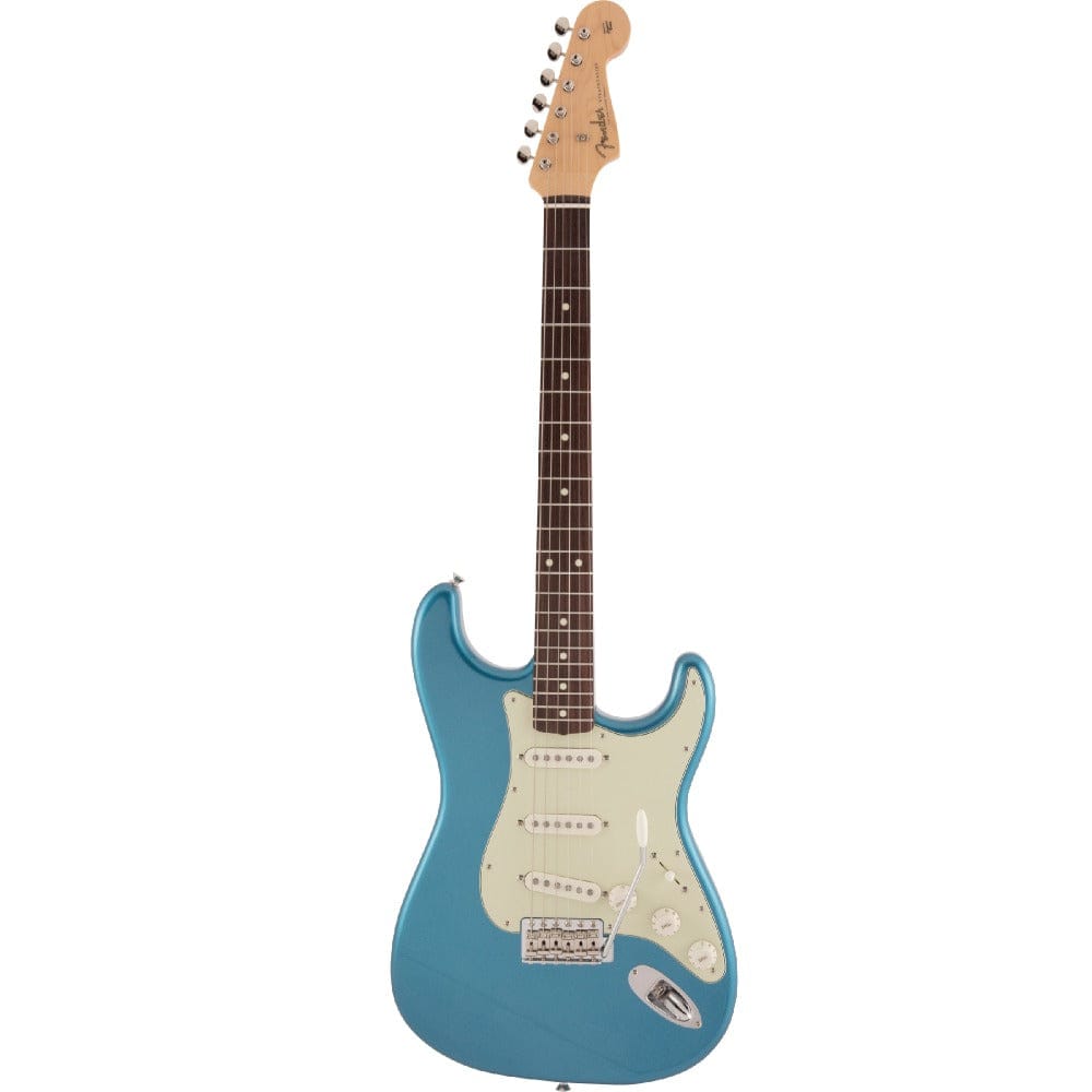 fender electric guitars lake placid blue fender traditional '60s stratocaster 6 string electric guitar #color_lake-placid-blue