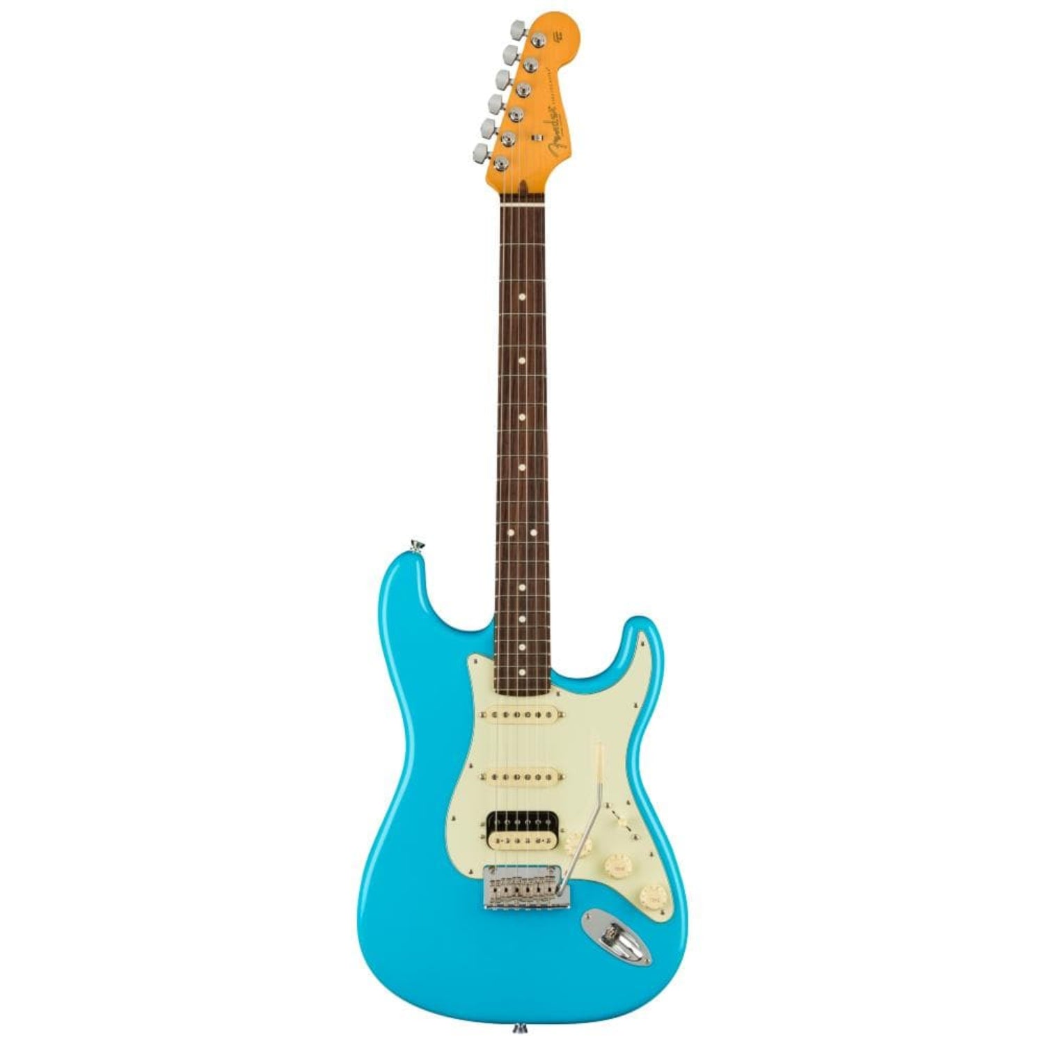 fender electric guitars miami blue / rosewood fender american professional ii stratocaster hss electric guitar