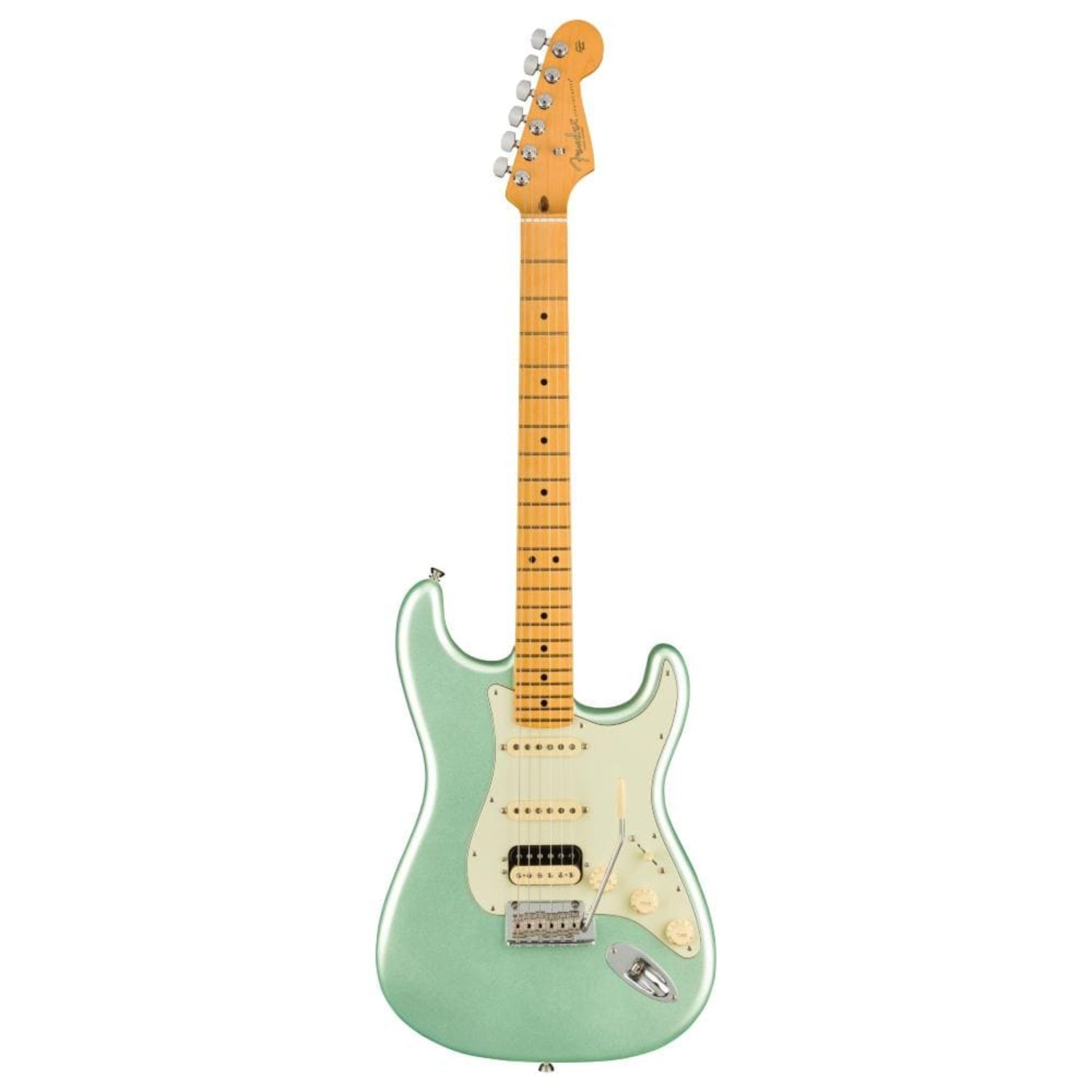 fender electric guitars mystic surf green / maple fender american professional ii stratocaster hss electric guitar