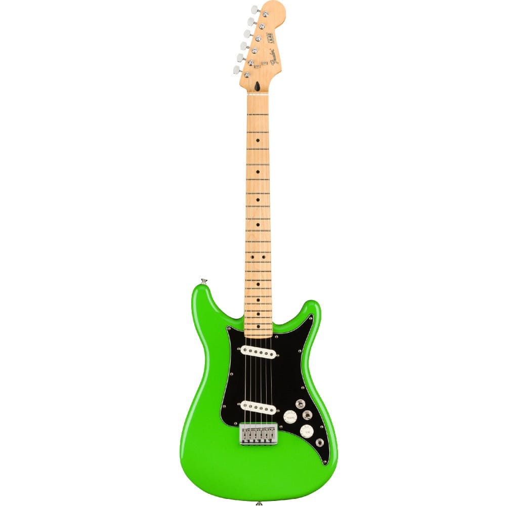 fender electric guitars neon green / maple fender player lead ii 6 string electric guitar #color_neon-green,fretboard_maple