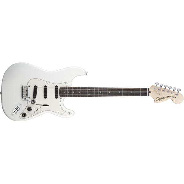 fender electric guitars olympic white fender squier deluxe hot rails stratocaster electric guitar #color_olympic-white